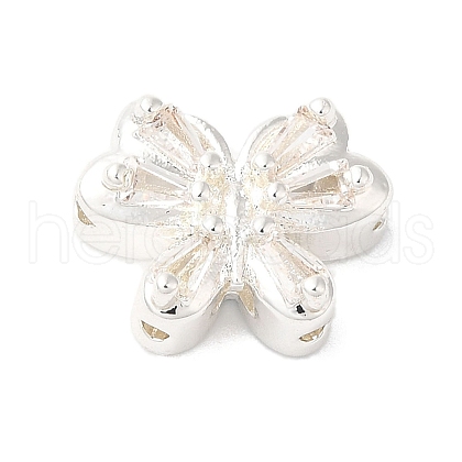 Brass Micro Pave Clear Cubic Zirconia Beads KK-G503-13S-1