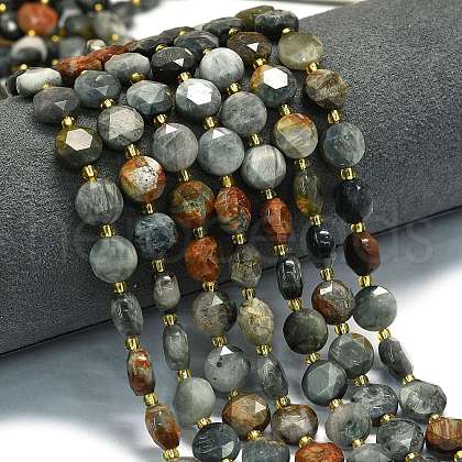 Natural Eagle Eye Stone Beads Strands G-C116-A153-01-1