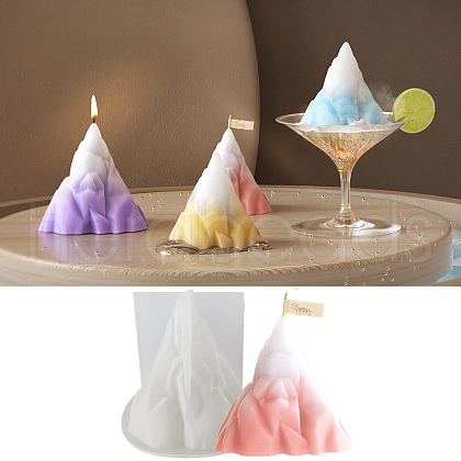 DIY Mountains Silicone Candle Molds DIY-B076-03A-1