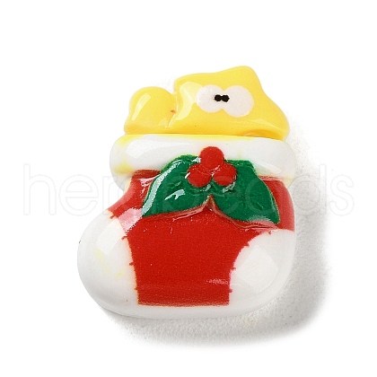 Christmas Theme Opaque Resin Decoden Cabochons RESI-F053-C06-1