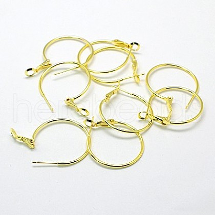 Brass Hoop Earrings EC259-G-1