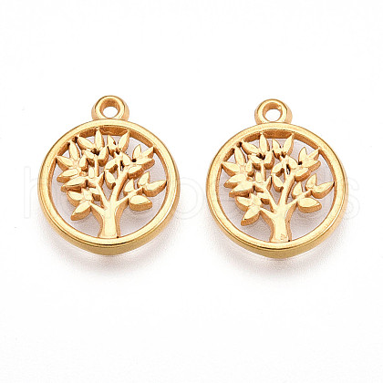 304 Stainless Steel Charms STAS-N109-90G-1