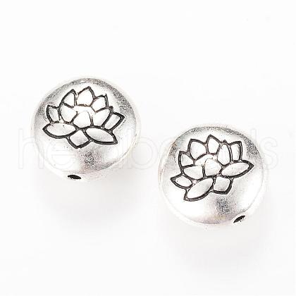Tibetan Style Alloy Beads TIBEB-Q067-08AS-RS-1