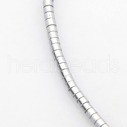 Electroplate Non-Magnetic Synthetic Hematite Column Beads Strands G-J210D-08-1