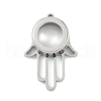 304 Stainless Stee Locket Pendants STAS-S132-11P-02-1