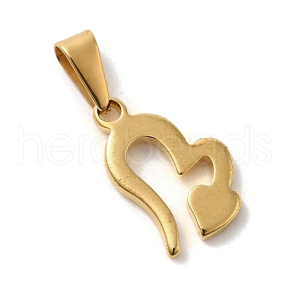 PVD Vacuum Plating 304 Stainless Steel Pendants STAS-B053-13G-1