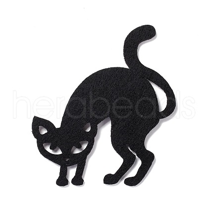 Wool Felt Cat Party Decorations AJEW-P101-05B-1
