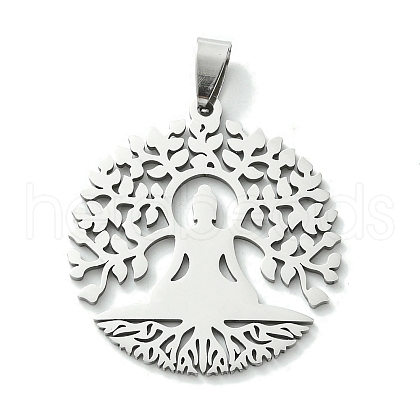 Non-Tarnish 201 Stainless Steel Pendants STAS-U003-21C-P-1