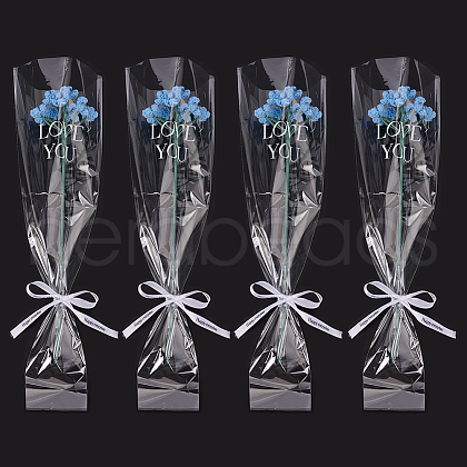 Cotton Knitting Artificial Gypsophila Flower AJEW-WH0314-414A-1