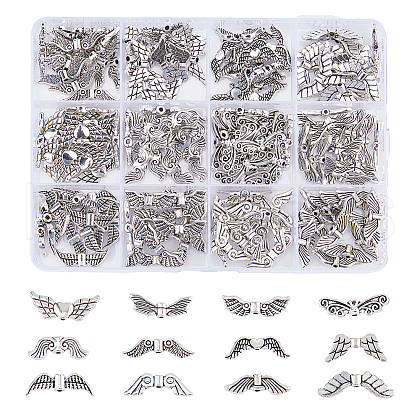 DICOSMETIC 180Pcs 12 Styles Tibetan Style Alloy Beads FIND-DC0005-23-1