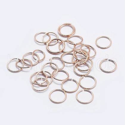 925 Sterling Silver Open Jump Rings STER-F036-02RG-1x6mm-1