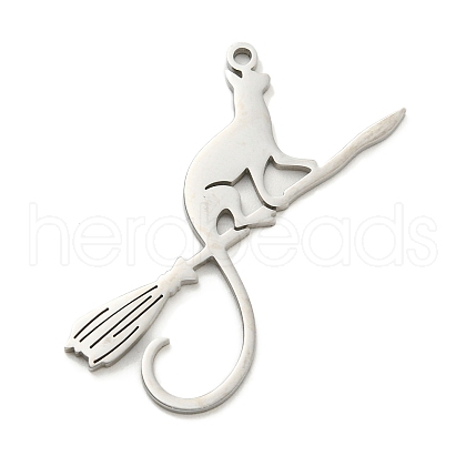 Non-Tarnish 304 Stainless Steel Pendants STAS-Q255-08P-1