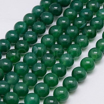 Natural Agate Beads Strands X-G-G583-14mm-11-1