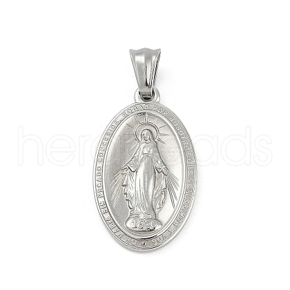 304 Stainless Steel Pendants STAS-F310-17P-1