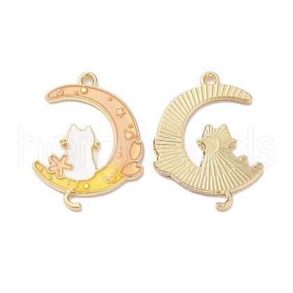 Alloy Enamel Pendants ENAM-D046-44G-02-1