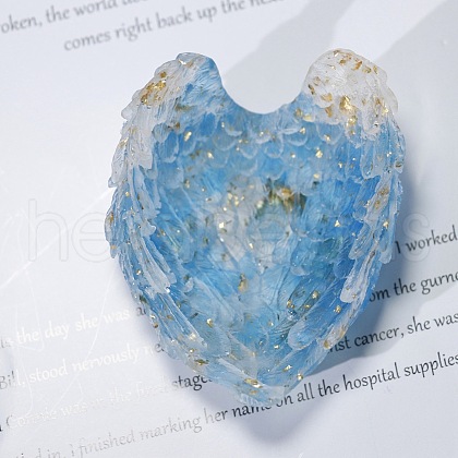 Natural Aquamarine Chip & Resin Craft Display Decorations DJEW-PW0021-38B-1