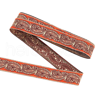 Ethnic Style Embroidery Polyester Ribbons OCOR-WH0080-21B-1
