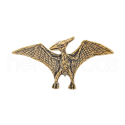 Brass Pterosaur Display Decoration KK-D370-10AG-A-1