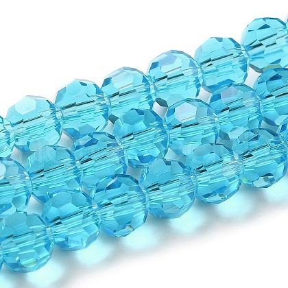 Transparent Glass Beads EGLA-A035-T6mm-D08-1