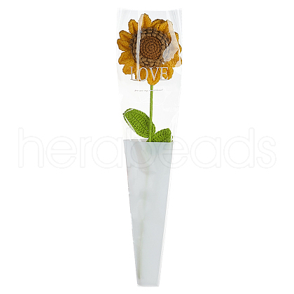 Woolen Yarn Artificial Flower AJEW-WH0314-592-1