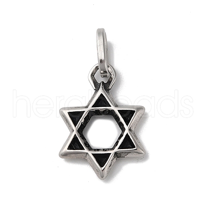 304 Stainless Steel Pendants STAS-D014-21AS-1