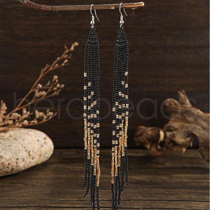 Bohemian Style Tassel Dangle Earrings BC5147-1