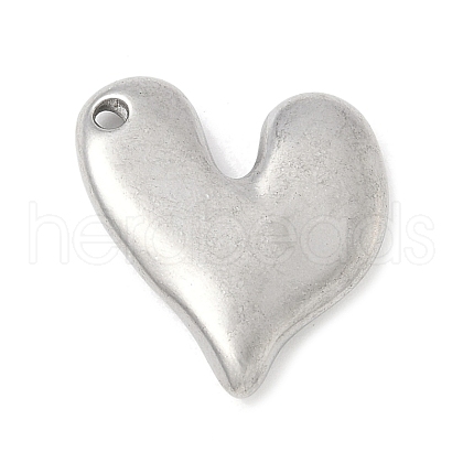 304 Stainless Steel Heart Pendants STAS-R162-01P-03-1