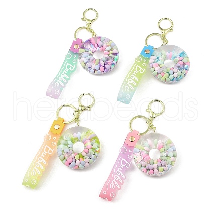 Luminous Donut Acrylic Pendant Keychain KEYC-D019-01G-1