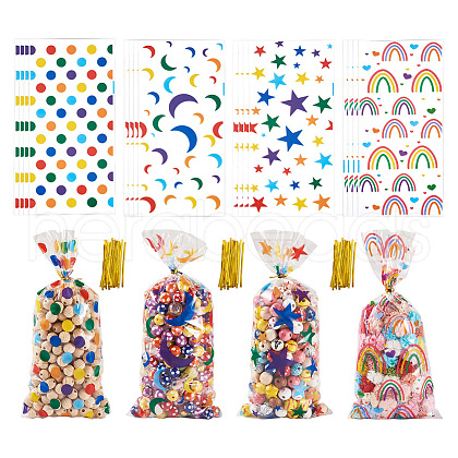 4 Styles OPP Cellophane Candy Storage Bags Sets ABAG-TAC0013-20C-01-1