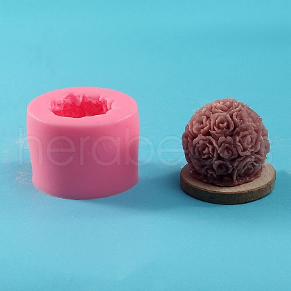 Rose Flower Ball Candle Molds CAND-NH0001-02B-1