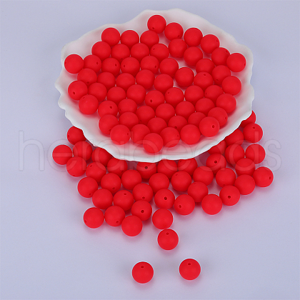 Round Silicone Focal Beads SI-JX0046A-90-1