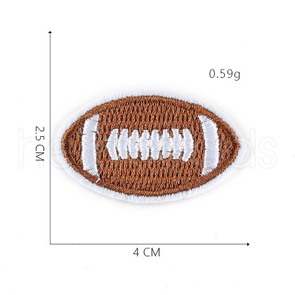 Sports Theme Computerized Embroidery Cloth Iron on/Sew on Patches DIY-F030-12B-1