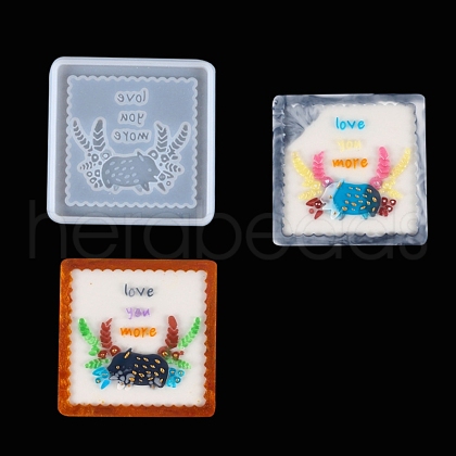 DIY Animal Coaster Silicone Molds DIY-G070-03C-1