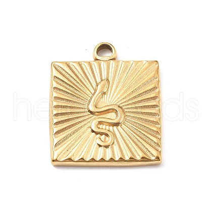304 Stainless Steel Pendants STAS-I334-05G-1