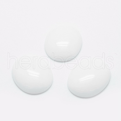 Opaque Glass Cabochons G-G759-P01-1