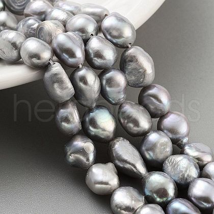 Dyed Natural Cultured Freshwater Pearl Beads Strands PEAR-P062-30C-1
