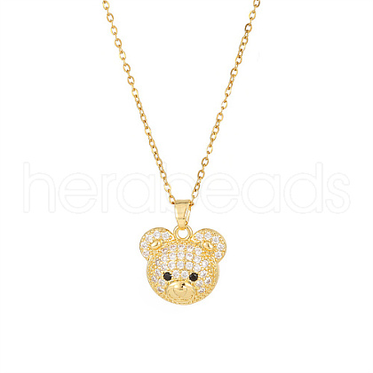 Brass Pave Crystal Rhinestone Pendant Necklaces for Wowen GP4865-3-1