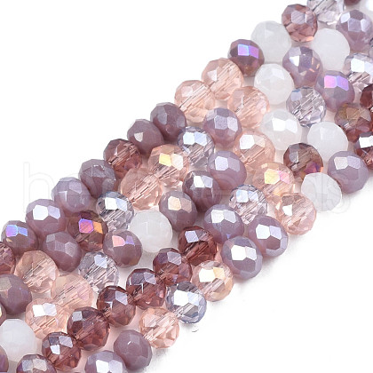 Opaque Glass Beads Strands GLAA-T006-07-A08-1