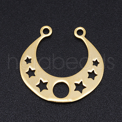 201 Stainless Steel Laser Cut Pendants STAS-S105-T914-2-1