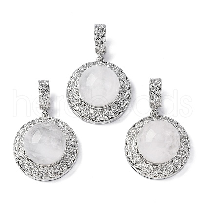 Natural Quartz Crystal Pendants G-K339-04P-07-1