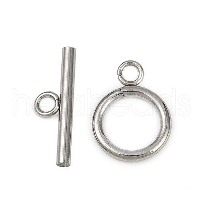 Stainless Steel Toggle Clasps STAS-C126-01A-P-1