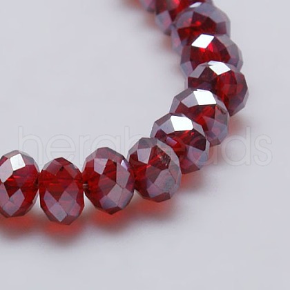 Electroplate Glass Bead Strands X-EGLA-J047-8x6mm-AB07-1