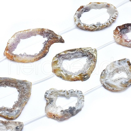 Natural Agate Beads Strands G-I213-16-1