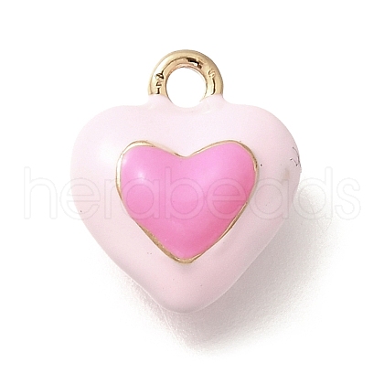 Brass Enamel Charms KK-R212-19G-02-1