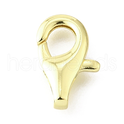 Brass Lobster Claw Clasps KK-V007-32G-1