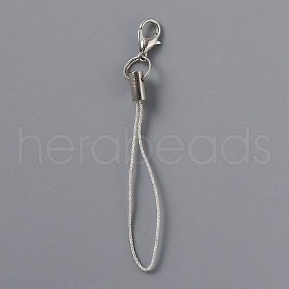 Polyester Cord Mobile Straps FIND-WH0050-40A-1