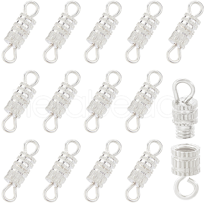 SUNNYCLUE 100Pcs Alloy Screw Clasps FIND-SC0012-07S-1