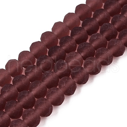 Transparent Glass Beads Strands EGLA-A044-T6mm-MD13-1
