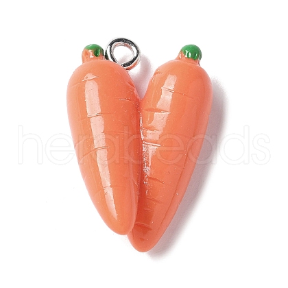 Resin Iron Pendants RESI-D280-06-1
