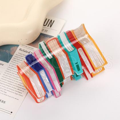 Acrylic Claw Hair Clips PW-WG3E852-01-1